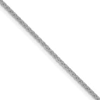 Leslie's 10k White Gold 1.25mm D/C Spiga Chain
