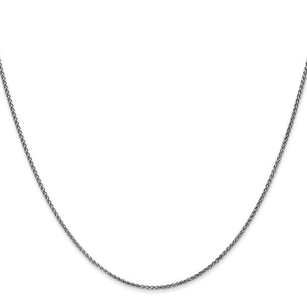 Leslie's 10k White Gold 1.25mm D/C Spiga Chain - Image 2