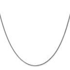 Leslie's 10k White Gold 1.25mm D/C Spiga Chain - Image 2