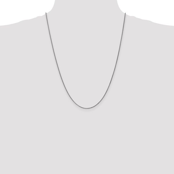 Leslie's 10k White Gold 1.25mm D/C Spiga Chain - Image 4