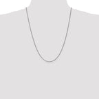 Leslie's 10k White Gold 1.25mm D/C Spiga Chain - Image 4