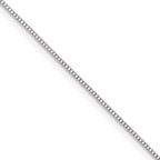 Leslie's 10k White Gold .5mm Baby Box Chain