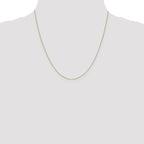 Leslie's 10k White Gold .5mm Baby Box Chain - Image 4
