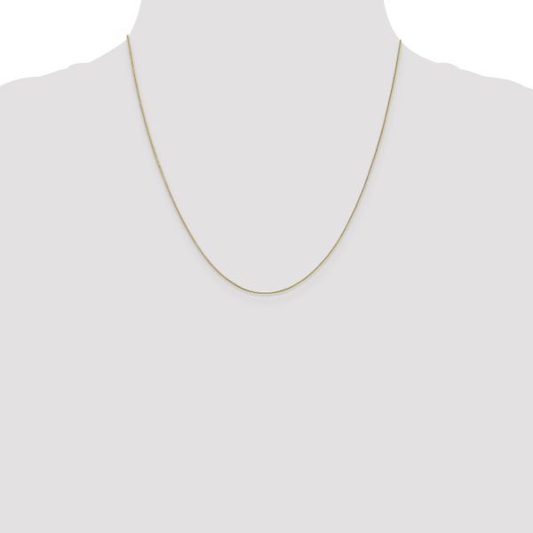 Leslie's 10k White Gold .5mm Baby Box Chain - Image 4