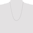 Leslie's 10k White Gold .5mm Baby Box Chain - Image 4