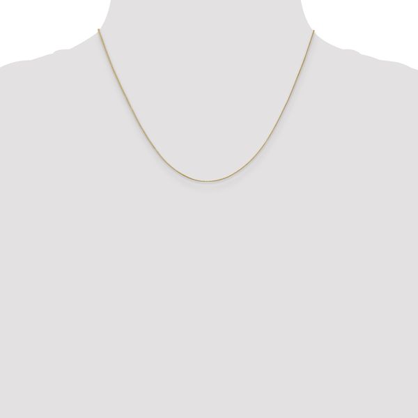 Leslie's 10k .5mm Baby Box with Lobster Clasp Chain - Image 4
