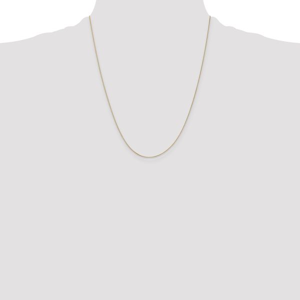 Leslie's 10k .5mm Baby Box with Lobster Clasp Chain - Image 4