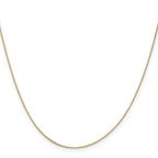 Leslie's 10k .5mm Baby Box with Lobster Clasp Chain - Image 2