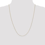 Leslie's 10k .5mm Baby Box with Lobster Clasp Chain - Image 4