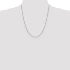 Leslie's 10k White Gold .9mm Box Chain - Image 4