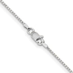 Leslie's 10k White Gold 1mm Box Chain - Image 3