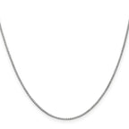 Leslie's 10k White Gold 1mm Box Chain - Image 2