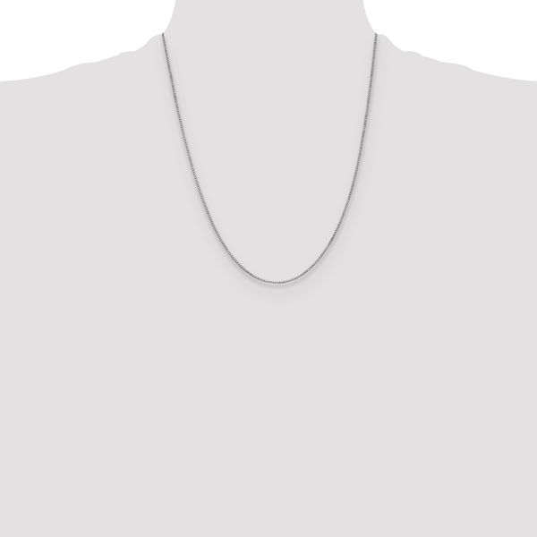 Leslie's 10k White Gold 1mm Box Chain - Image 4