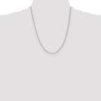 Leslie's 10k White Gold 1mm Box Chain - Image 4