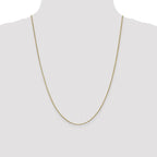 Leslie's 10k White Gold 1mm Box Chain - Image 4