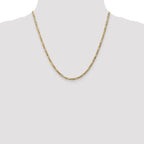 Leslie's 10k 3.25mm Flat Figaro Chain - Image 4