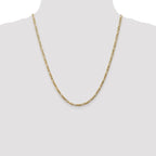 Leslie's 10k 3.25mm Flat Figaro Chain - Image 4