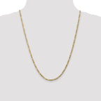 Leslie's 10k 3.25mm Flat Figaro Chain - Image 4