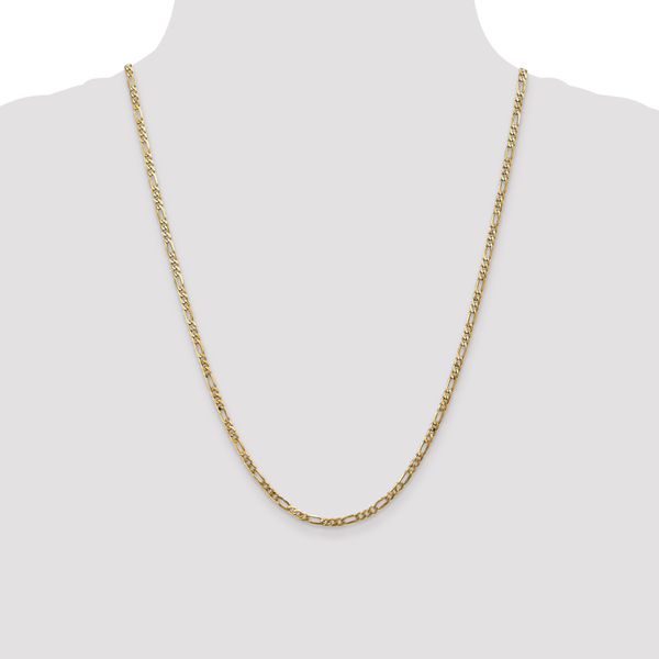 Leslie's 10k 3.25mm Flat Figaro Chain - Image 4