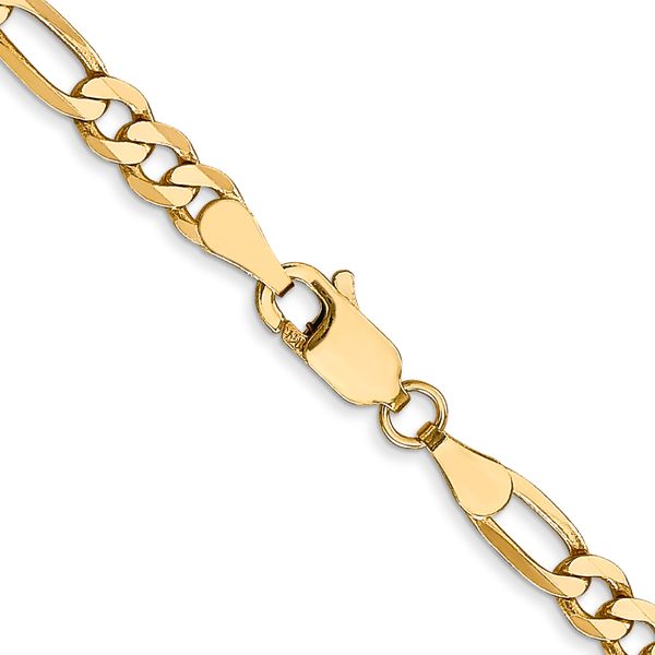 Leslie's 10k 4mm Flat Figaro Chain - Image 3