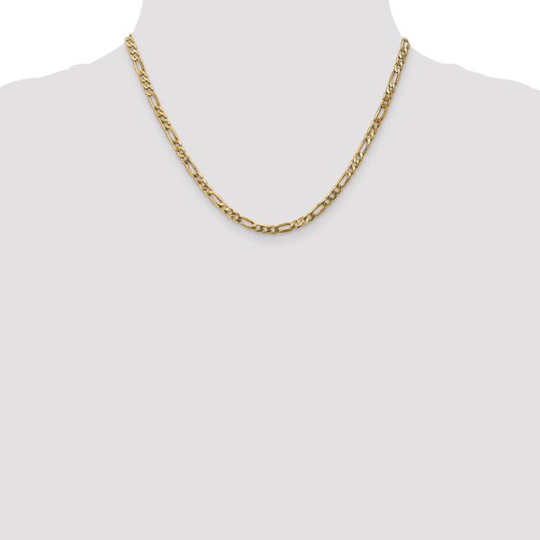 Leslie's 10k 4mm Flat Figaro Chain - Image 4
