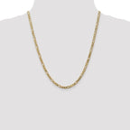 Leslie's 10k 4mm Flat Figaro Chain - Image 4