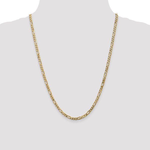 Leslie's 10k 4mm Flat Figaro Chain - Image 4