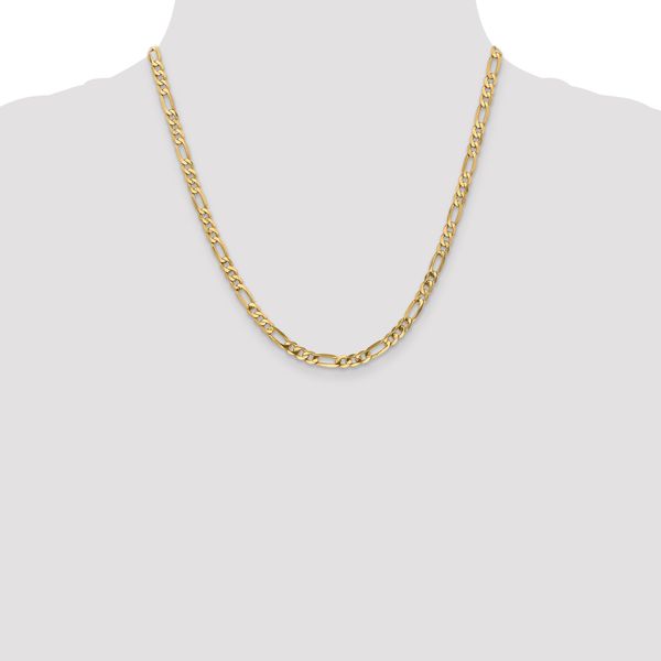 Leslie's 10k 4.75mm Flat Figaro Chain - Image 4