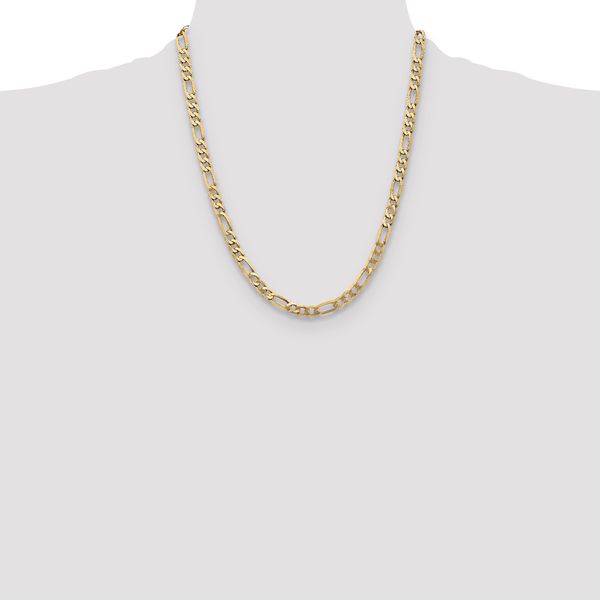 Leslie's 10k 5.25mm Flat Figaro Chain - Image 4