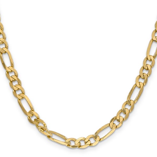 Leslie's 10k 6.25mm Flat Figaro Chain - Image 2