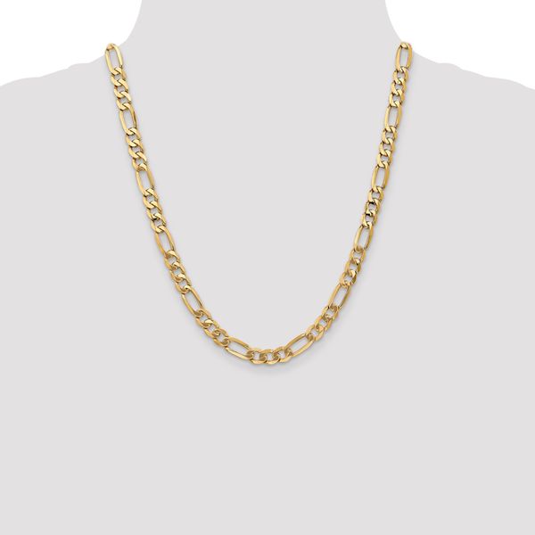 Leslie's 10k 7mm Flat Figaro Chain - Image 4