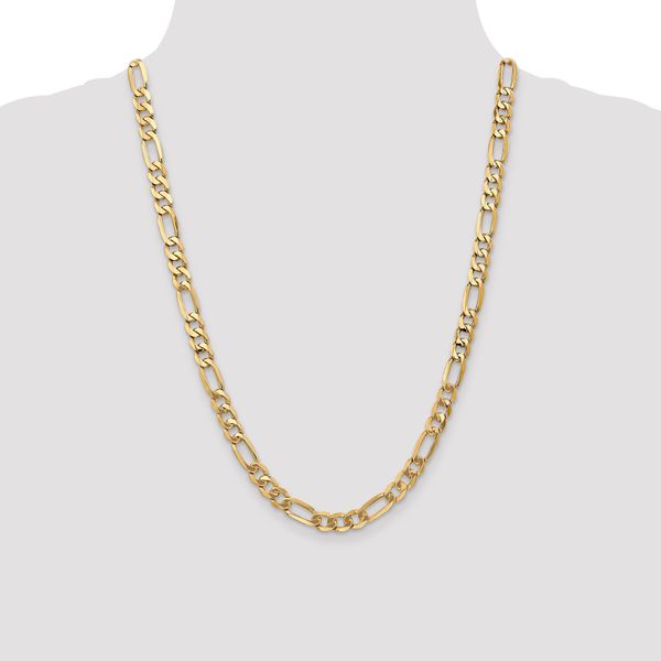 Leslie's 10k 7mm Flat Figaro Chain - Image 4