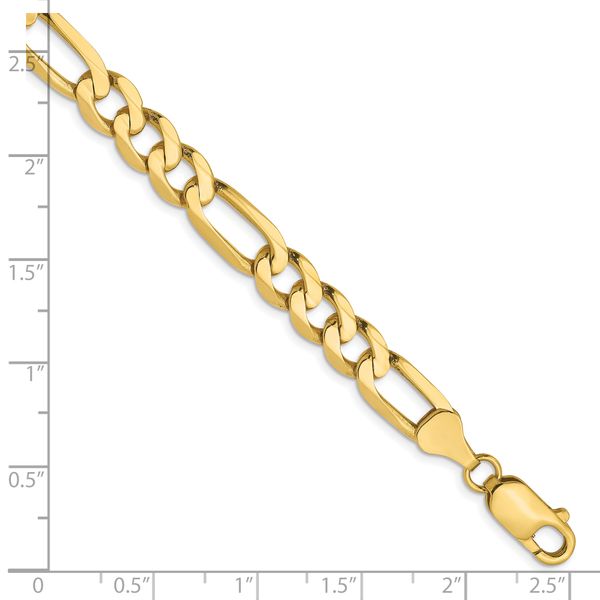 Leslie's 10k 7mm Flat Figaro Chain - Image 2