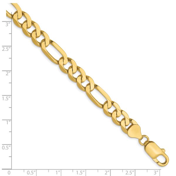 Leslie's 10k 7.5mm Flat Figaro Chain - Image 2