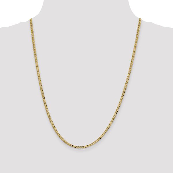 Leslie's 10k 3.1mm Lightweight Flat Cuban Chain - Image 4