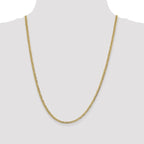 Leslie's 10k 3.1mm Lightweight Flat Cuban Chain - Image 4