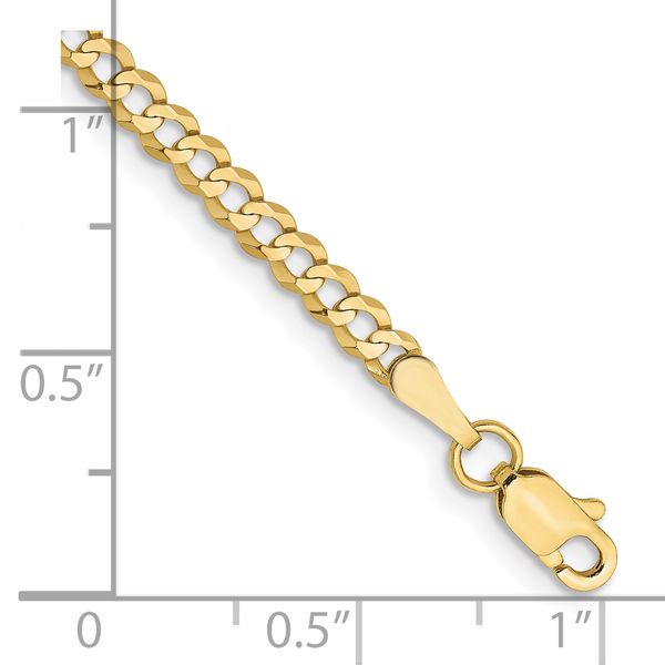Leslie's 10k 3.1mm Lightweight Flat Cuban Chain - Image 2