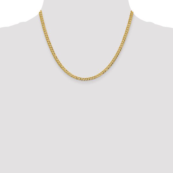 Leslie's 10k 3.7mm Lightweight Flat Cuban Chain - Image 4