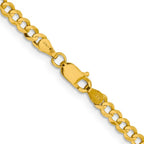 Leslie's 10k 3.7mm Lightweight Flat Cuban Chain - Image 3