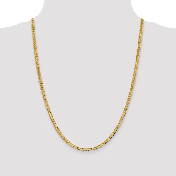 Leslie's 10k 3.7mm Lightweight Flat Cuban Chain - Image 4