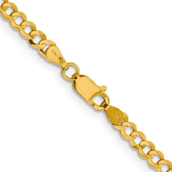 Leslie's 10k 3.7mm Lightweight Flat Cuban Chain - Image 3