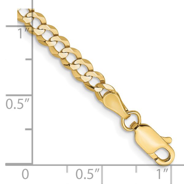 Leslie's 10k 3.7mm Lightweight Flat Cuban Chain - Image 2