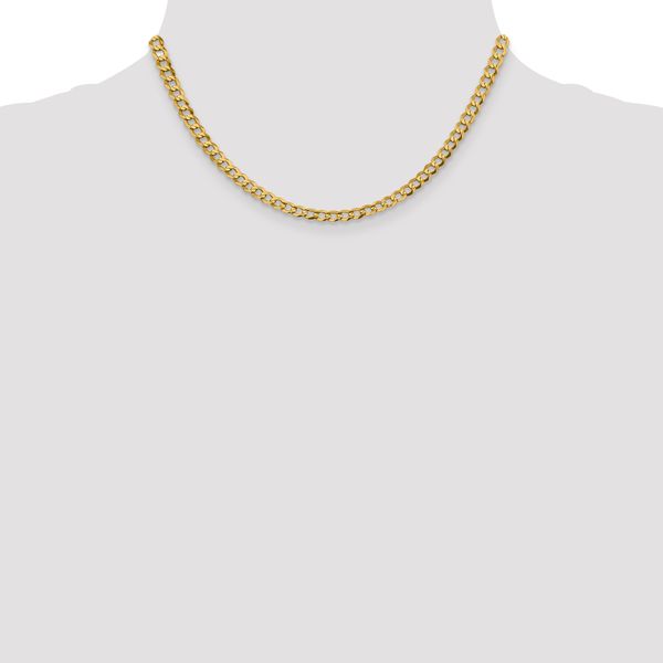Leslie's 10k 4.7mm Lightweight Flat Cuban Chain - Image 4