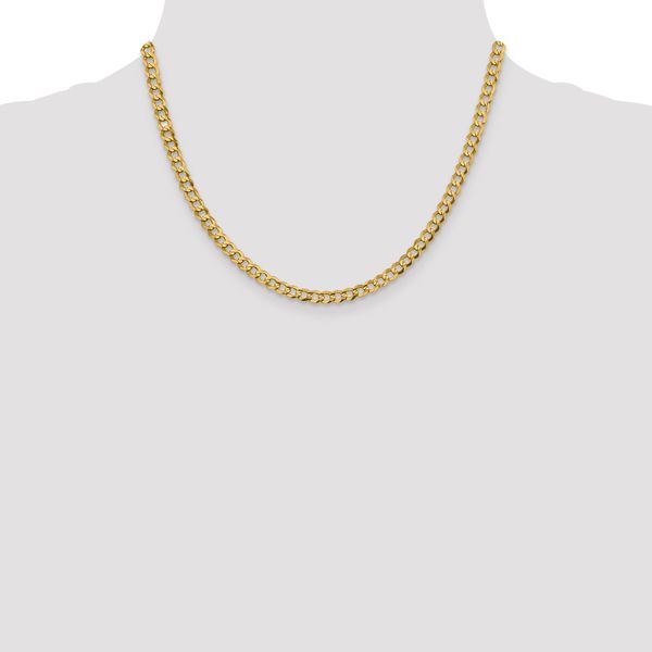 Leslie's 10k 4.7mm Lightweight Flat Cuban Chain - Image 4