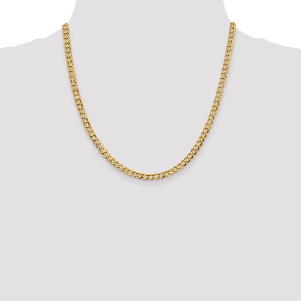 Leslie's 10k 4.7mm Lightweight Flat Cuban Chain - Image 4
