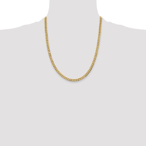 Leslie's 10k 4.7mm Lightweight Flat Cuban Chain - Image 4