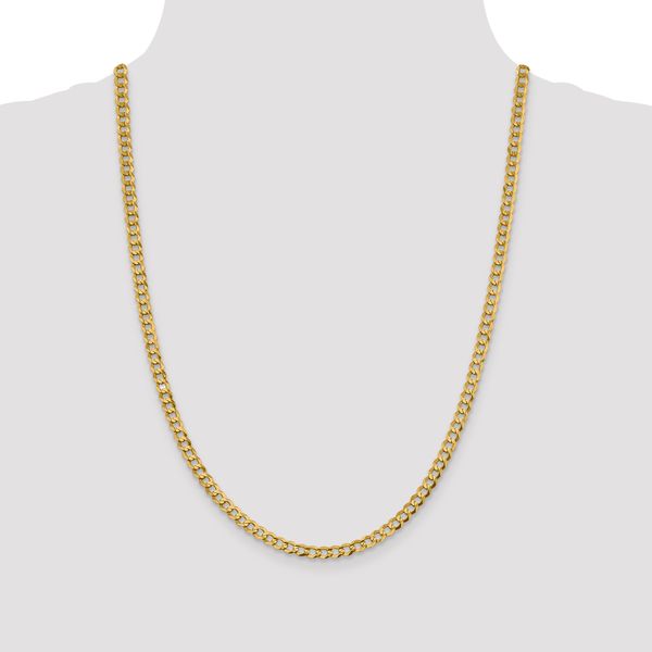 Leslie's 10k 4.7mm Lightweight Flat Cuban Chain - Image 4