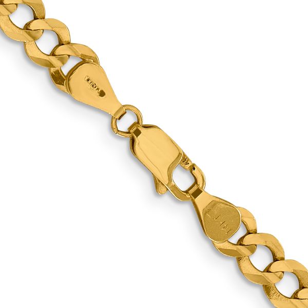 Leslie's 10k 5.9mm Lightweight Flat Cuban Chain - Image 3