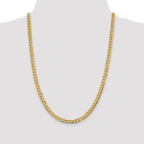 Leslie's 10k 5.9mm Lightweight Flat Cuban Chain - Image 4