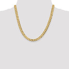 Leslie's 10k 7.2mm Lightweight Flat Cuban Chain - Image 4